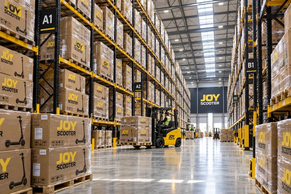 Centro de distribuição da Joy Scooter